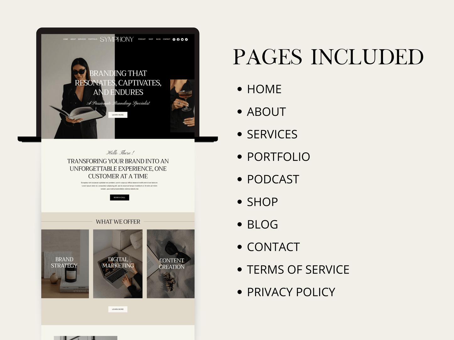 Luxury Wix Website For Brand Manager - Advertfox