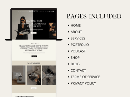 Luxury Wix Website For Brand Manager - Advertfox