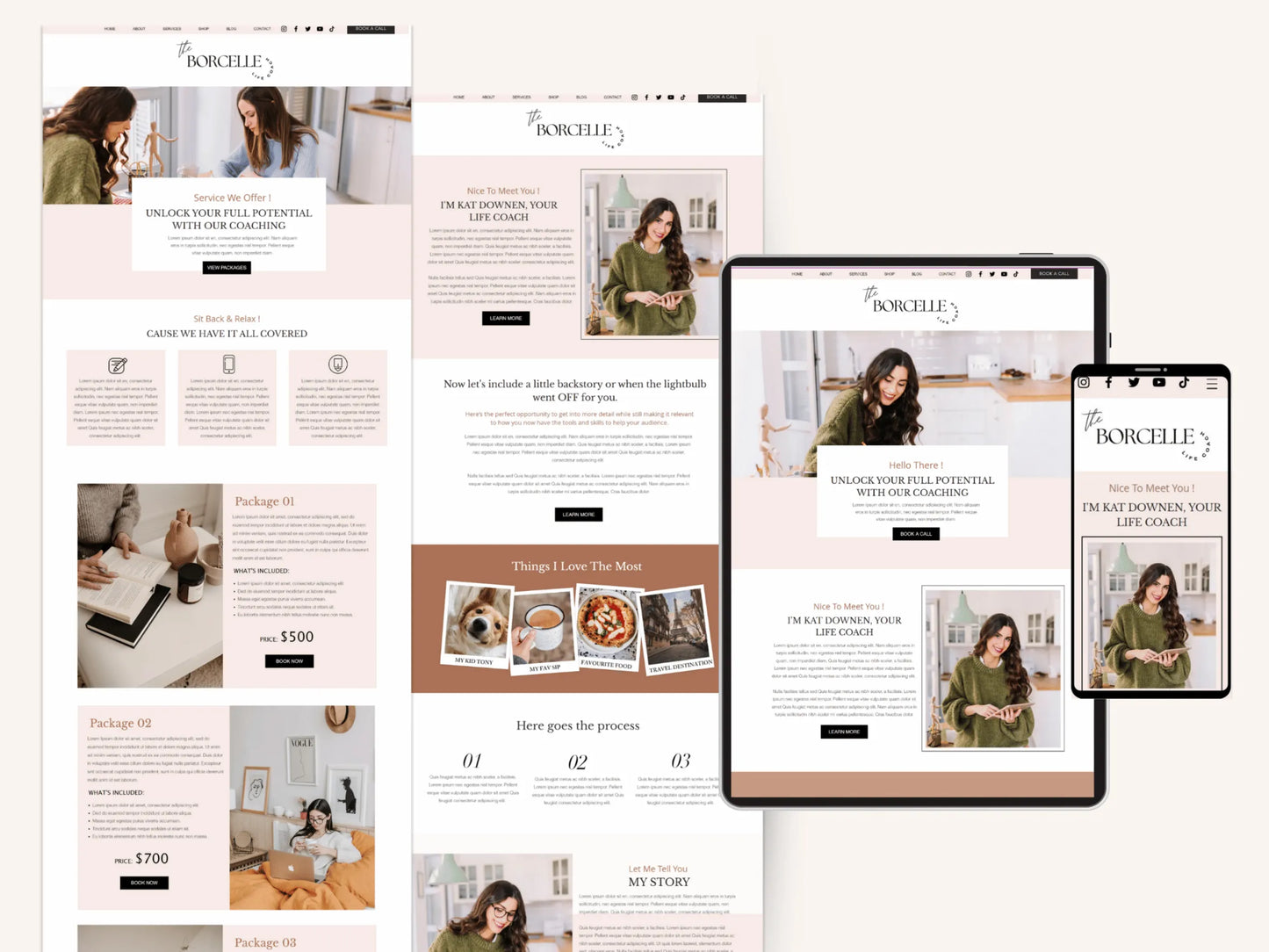 Wix Website Template for Coaches, Social Media Manager - Advertfox