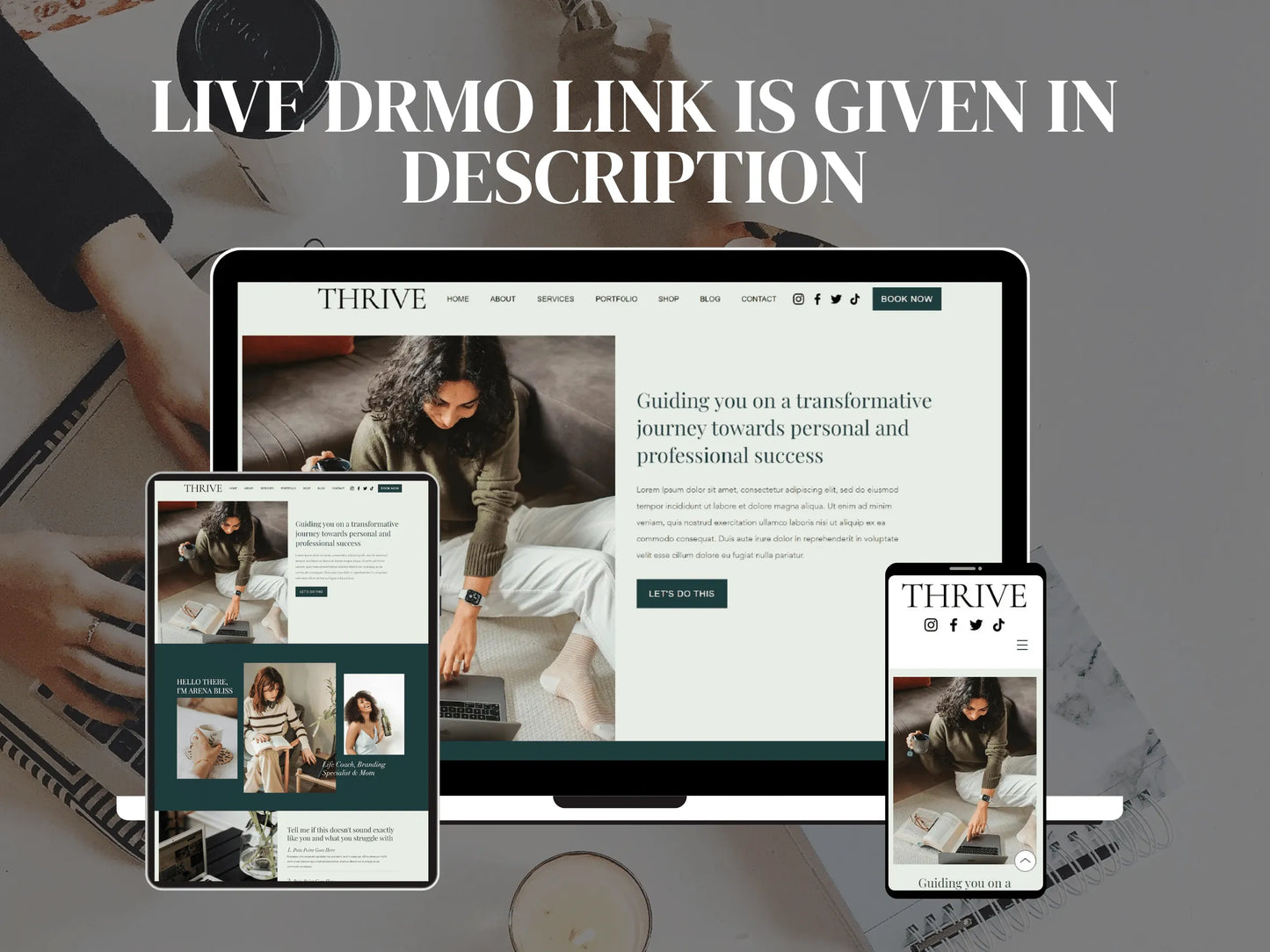 Premium Wix Website Template for Life Coaches - Advertfox