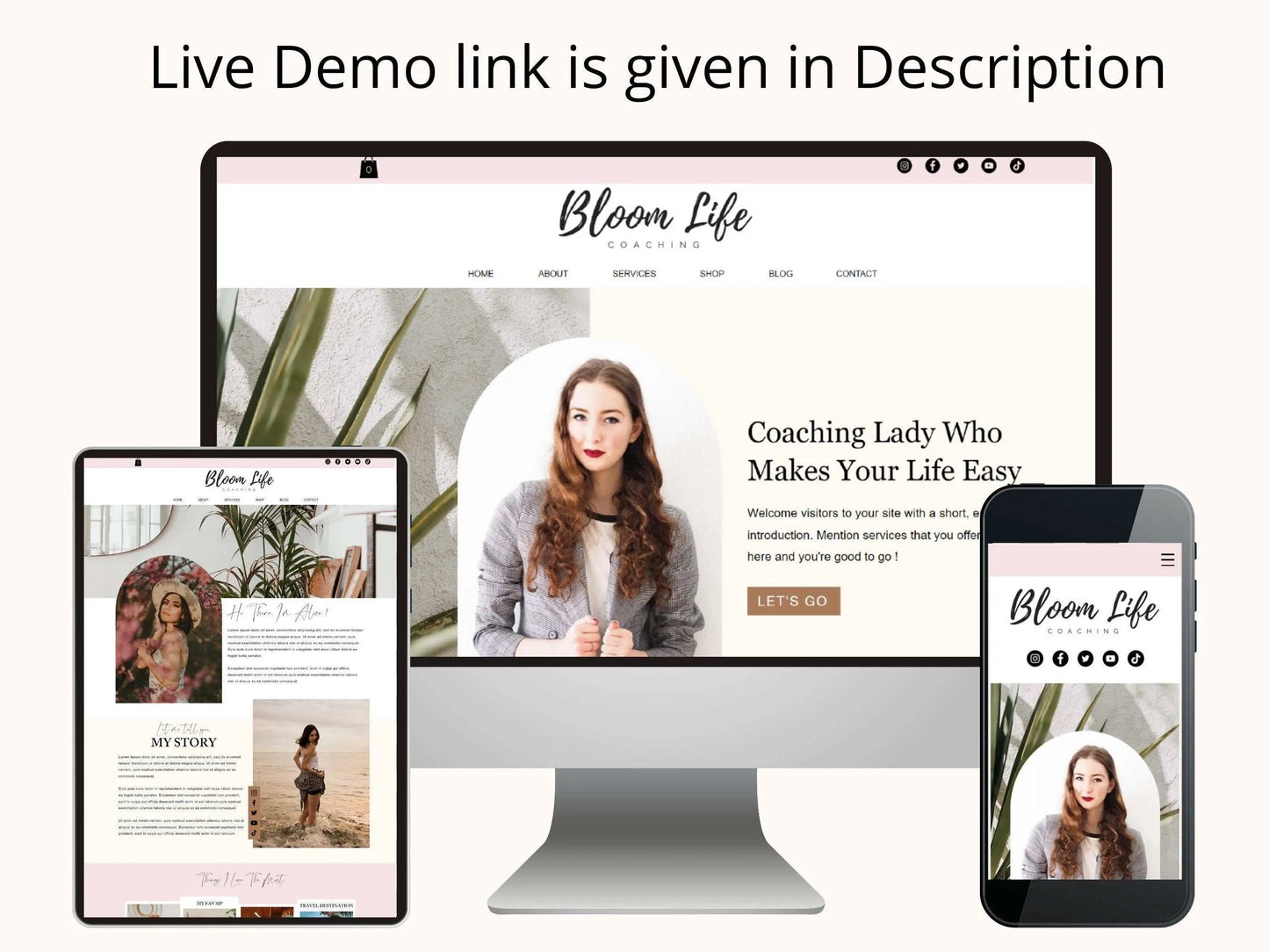 Wix Website Template for Life Coaches - Advertfox
