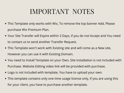 Coaching Wix Website Template