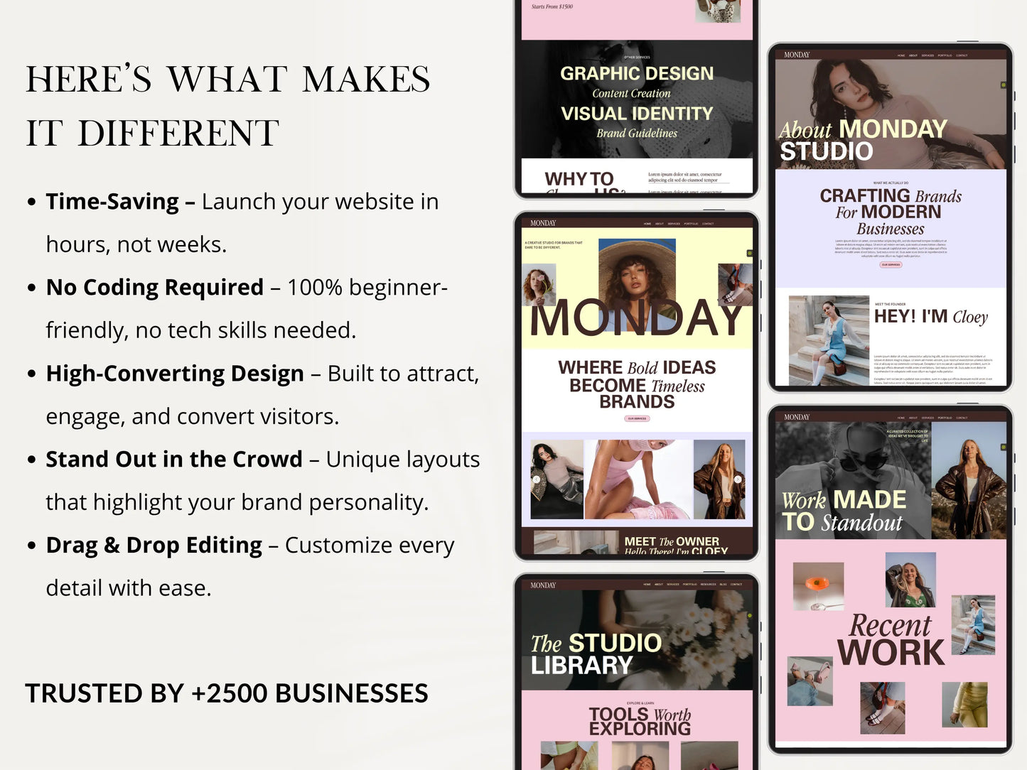 Wix Studio Website Template for Creative Agency