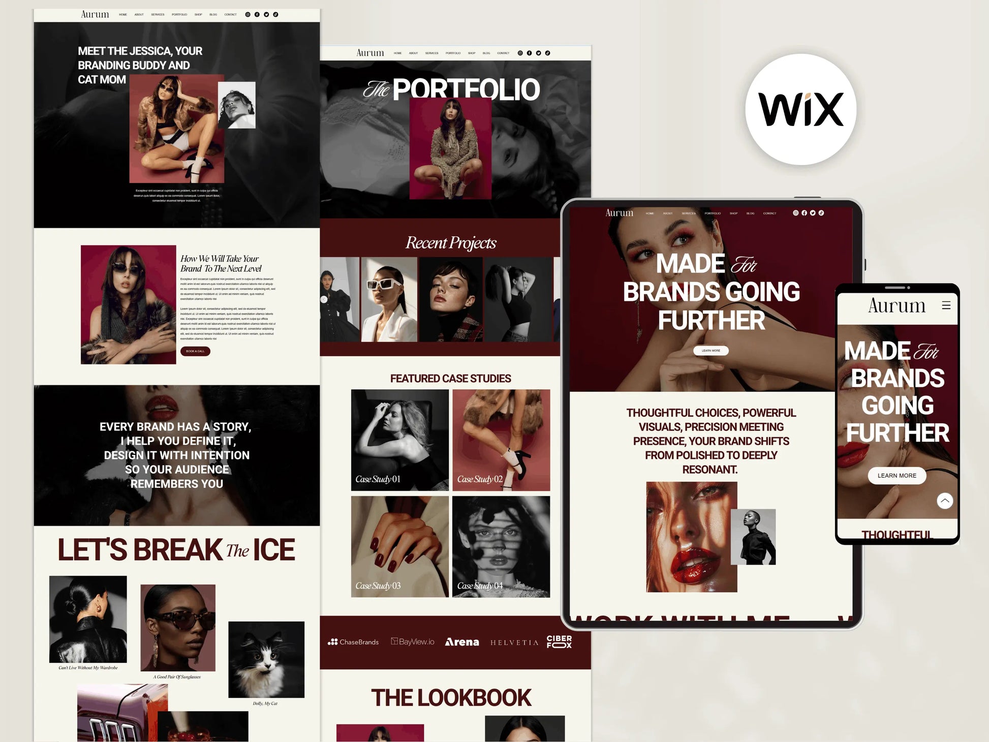 Bold Wix Website Template for Coaches & Creatives - Advertfox