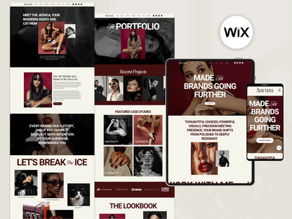 Bold Wix Website Template for Coaches & Creatives - Advertfox