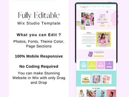 Wix Website Template For Ecommerce Stores - Advertfox