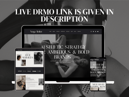 Noya Atelier Premium Wix Studio Website Template