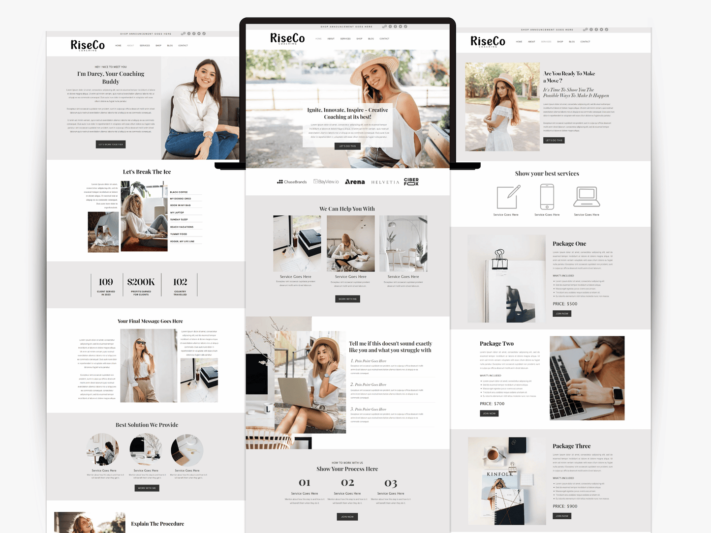 Coaching Wix Website Template - Advertfox