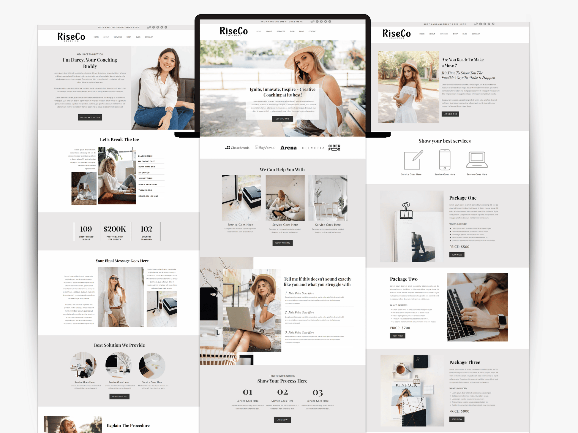 Coaching Wix Website Template - Advertfox