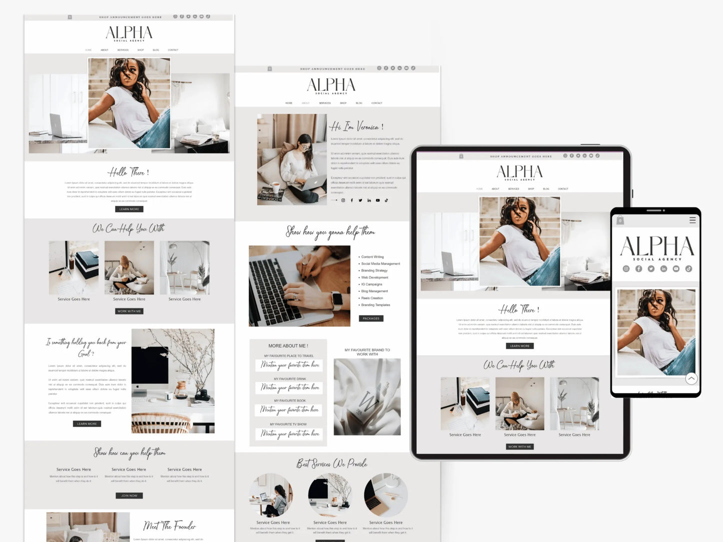 Wix Website Template for Coaches & Service Agency - Advertfox