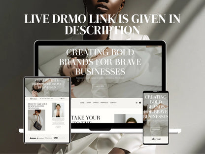 Minimal One Page Wix Studio Website Template