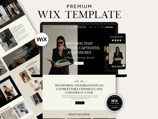 Luxury Wix Website Template for Creatives, Brand Managers - Advertfox
