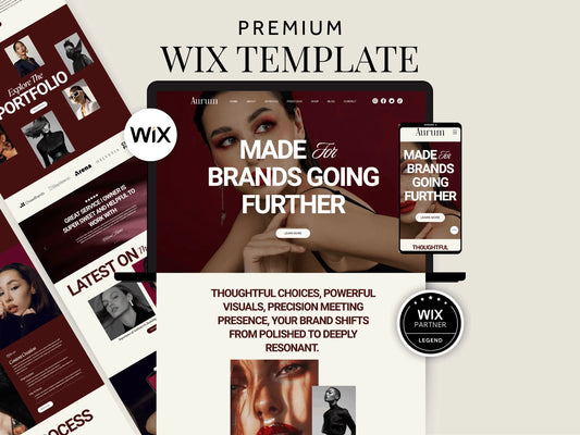 Bold Wix Website Template for Coaches & Creatives - Advertfox