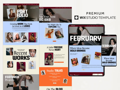 Bold Wix Studio Website Template for Brand Agency