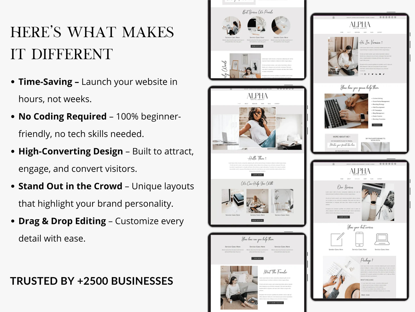Wix Website Template for Coaches & Service Agency - Advertfox