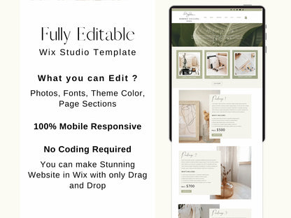 Elegant Wix Website Template For Coaches & Creative Agengency - Advertfox