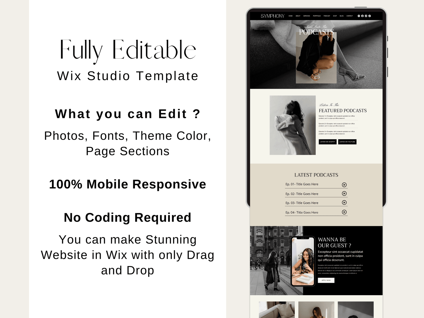 Luxury Wix Website For Brand Manager - Advertfox