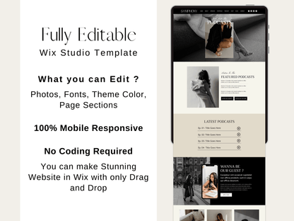 Luxury Wix Website For Brand Manager - Advertfox