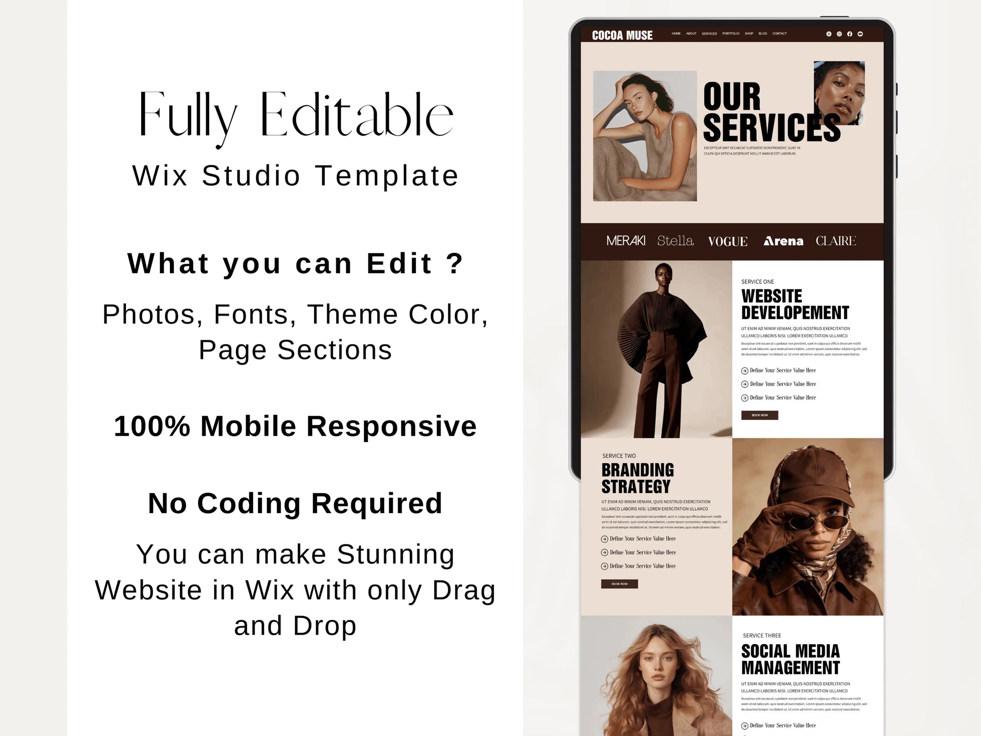 Premium Wix Studio Website Templates for Modern Brands - Advertfox