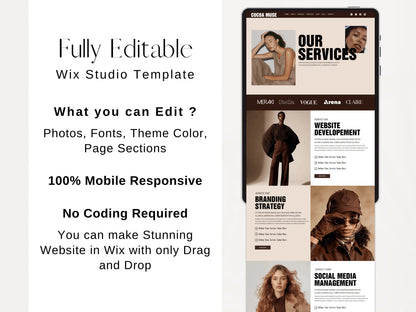 Premium Wix Studio Website Templates for Modern Brands - Advertfox