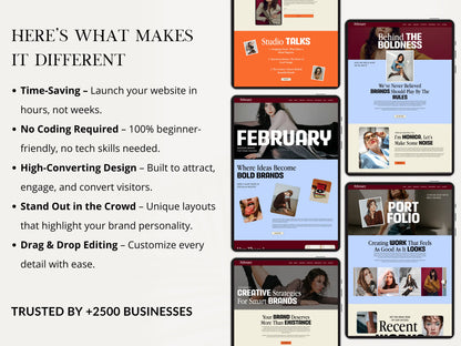 Bold Wix Studio Website Template for Brand Agency