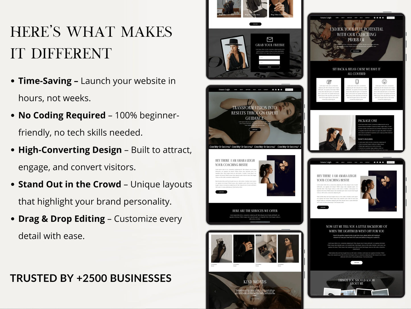 Professional Wix Website Template for Coaches & Consultants - Advertfox