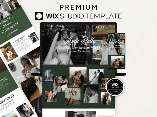 Wix Studio Website Template for Wedding Photographer - Advertfox