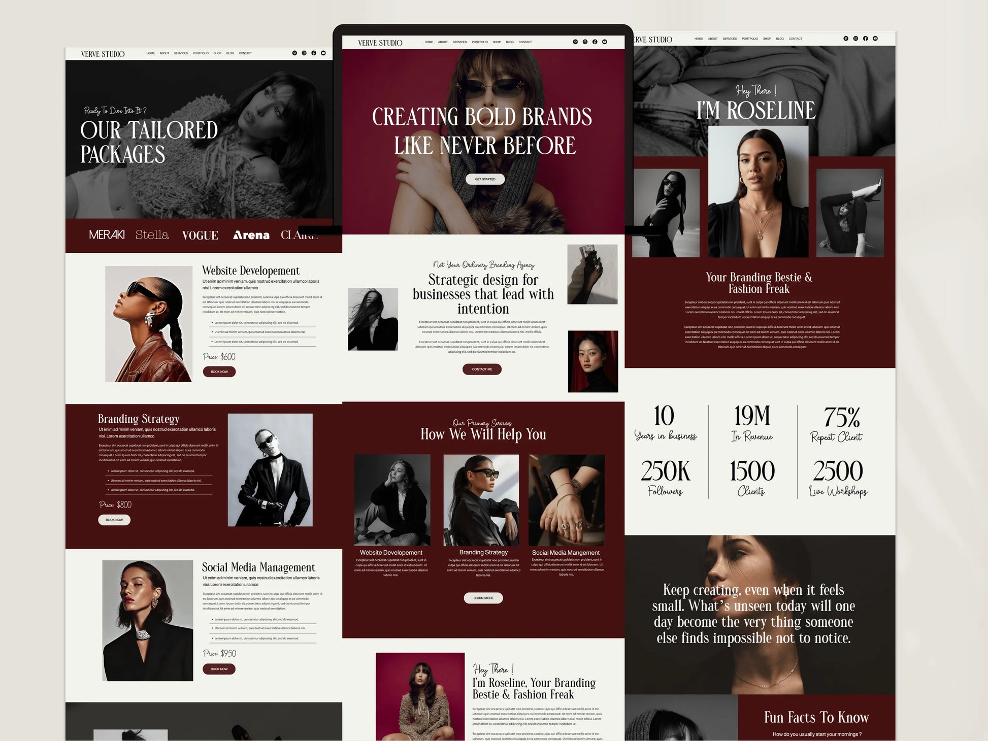 Bold Wix Studio Website Template for Coaches & Brand Agency - Advertfox
