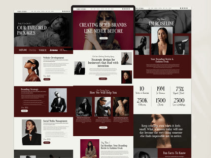 Bold Wix Studio Website Template for Coaches & Brand Agency - Advertfox