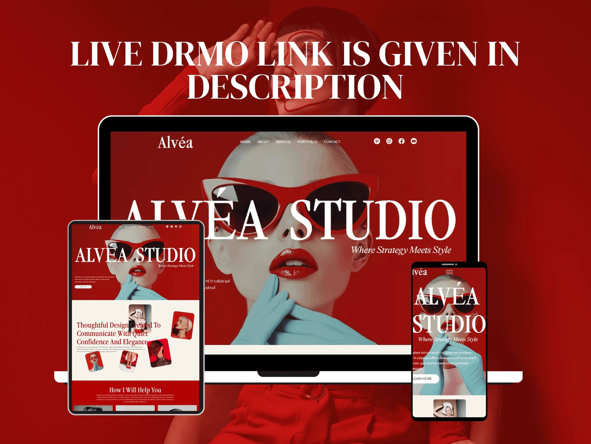 Bold Wix Studio Landing Page Template for Creatives - Advertfox