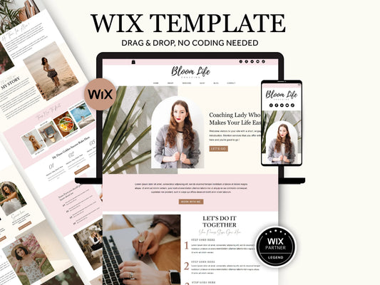 Wix Website Template for Life Coaches - Advertfox