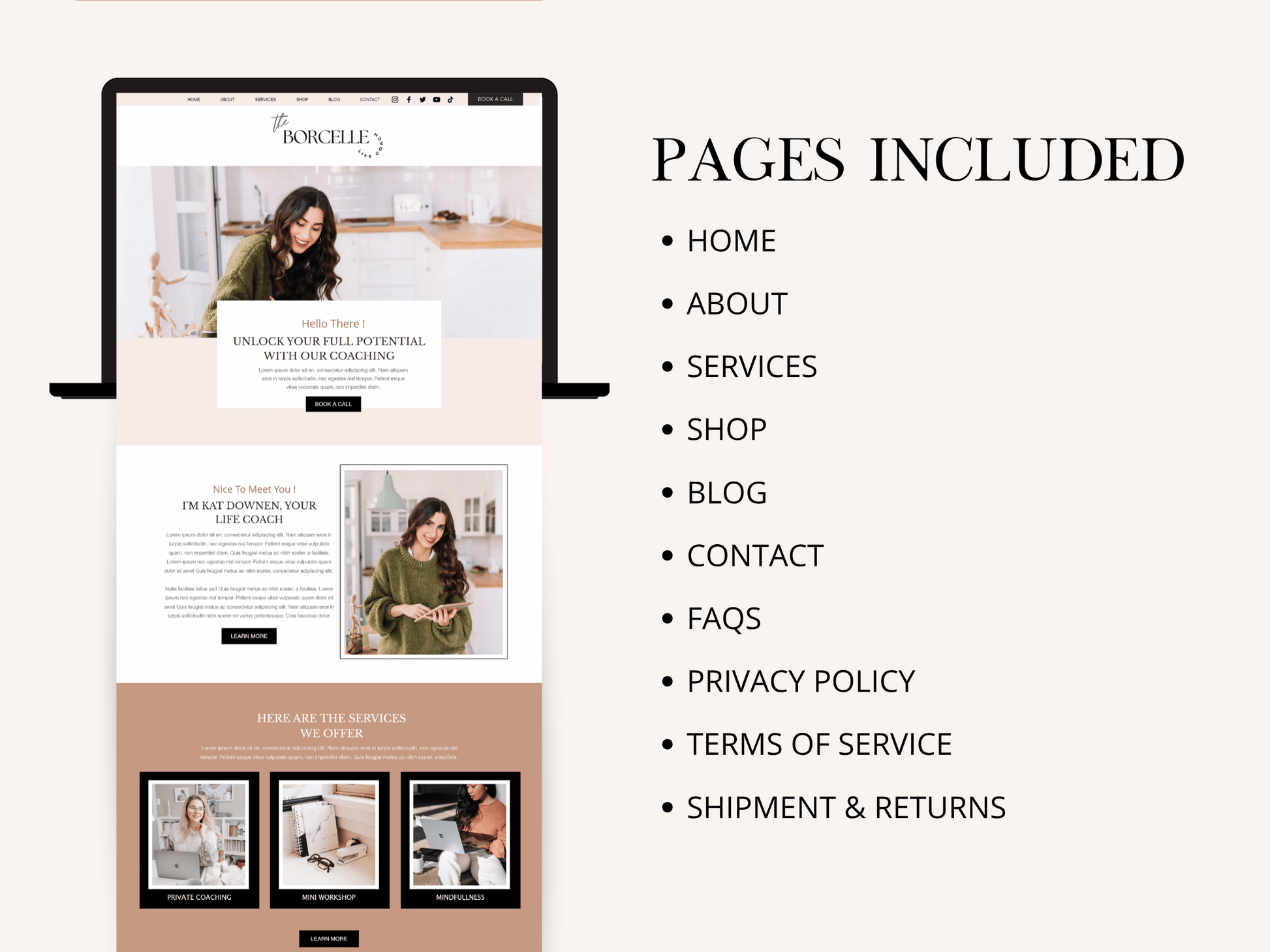 Wix Website Template For Business & Life Coaches - Advertfox