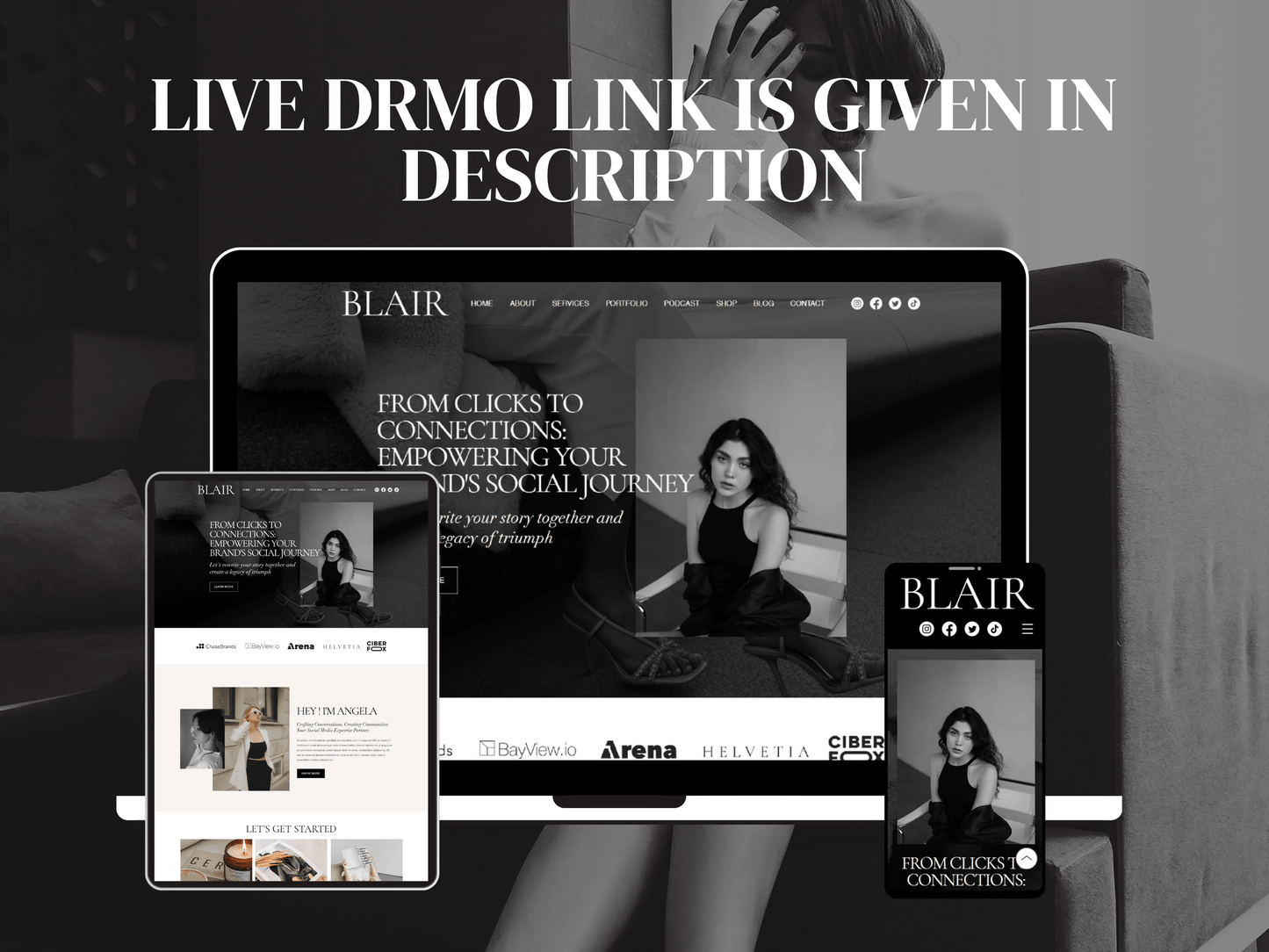 Bold Wix Website Template - Advertfox