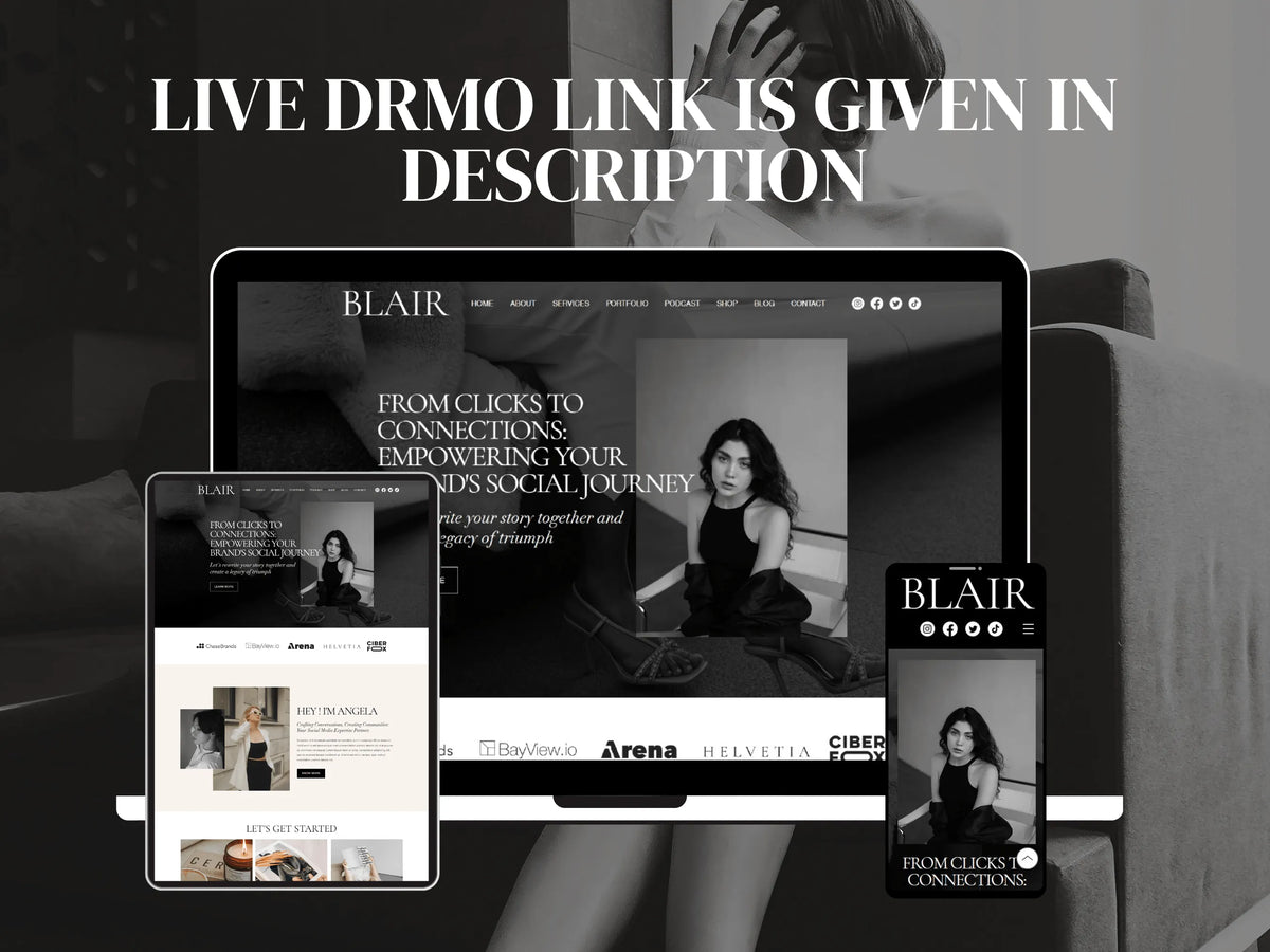 Bold Wix Website Template for Creatives & Brand Manager - Advertfox