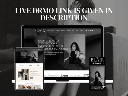 Bold Wix Website Template for Creatives & Brand Manager - Advertfox