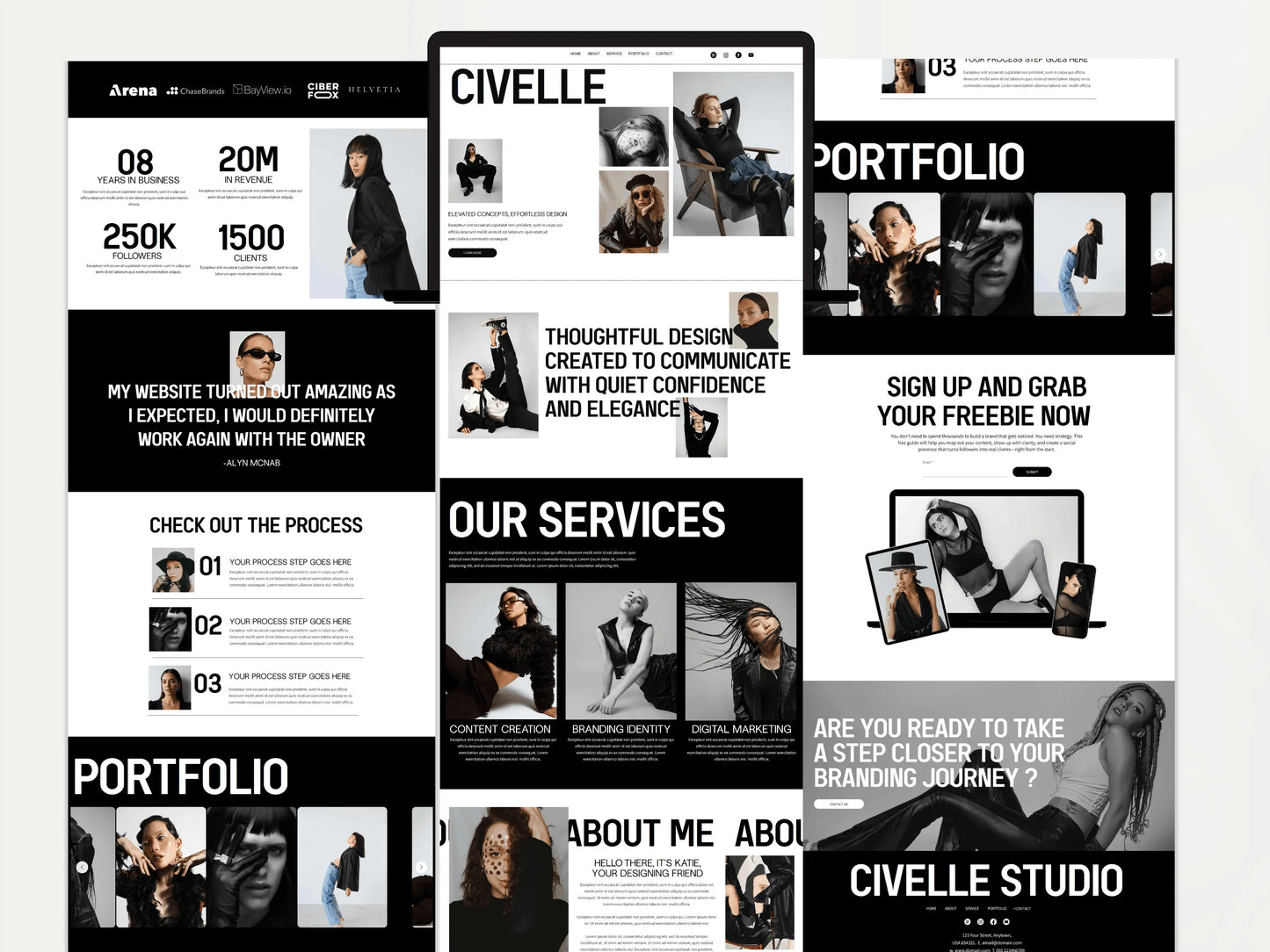 Modern Wix Studio Landing Page Template - Advertfox