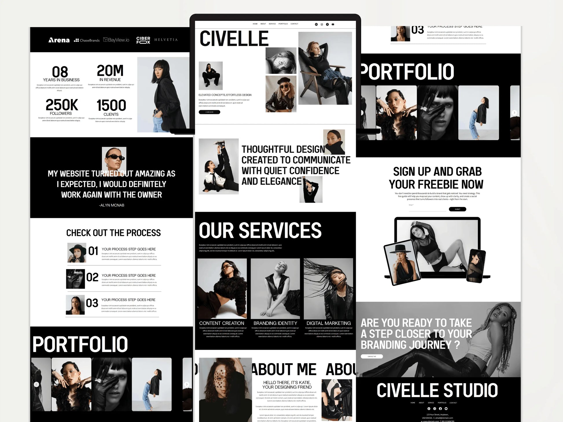 Modern Wix Studio Landing Page Template - Advertfox