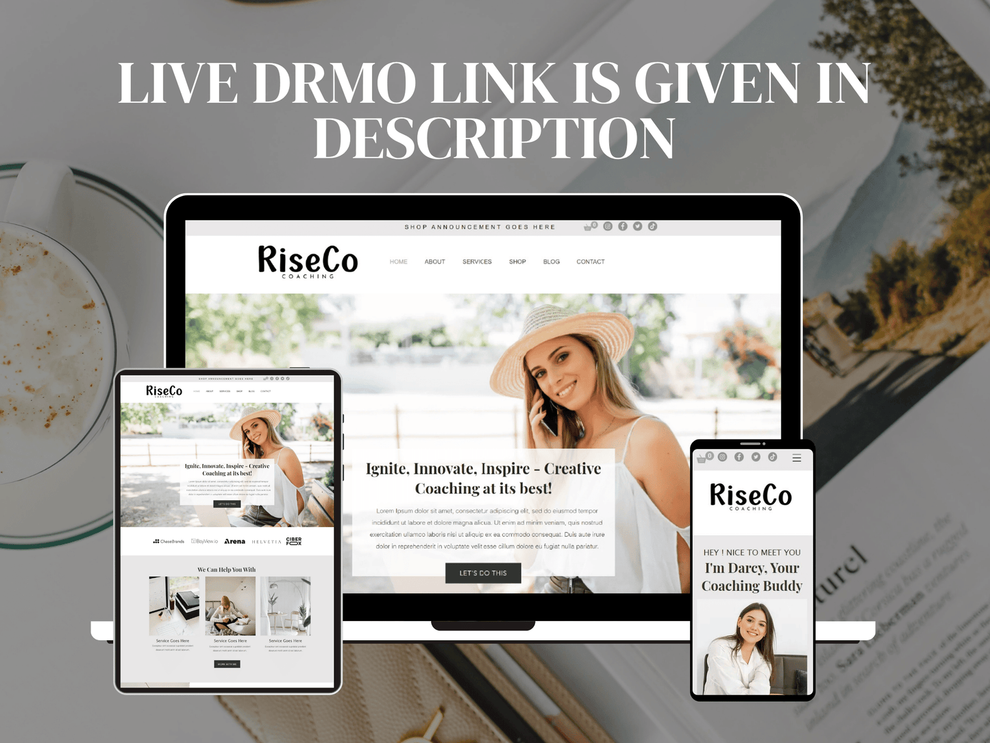 Coaching Wix Website Template - Advertfox