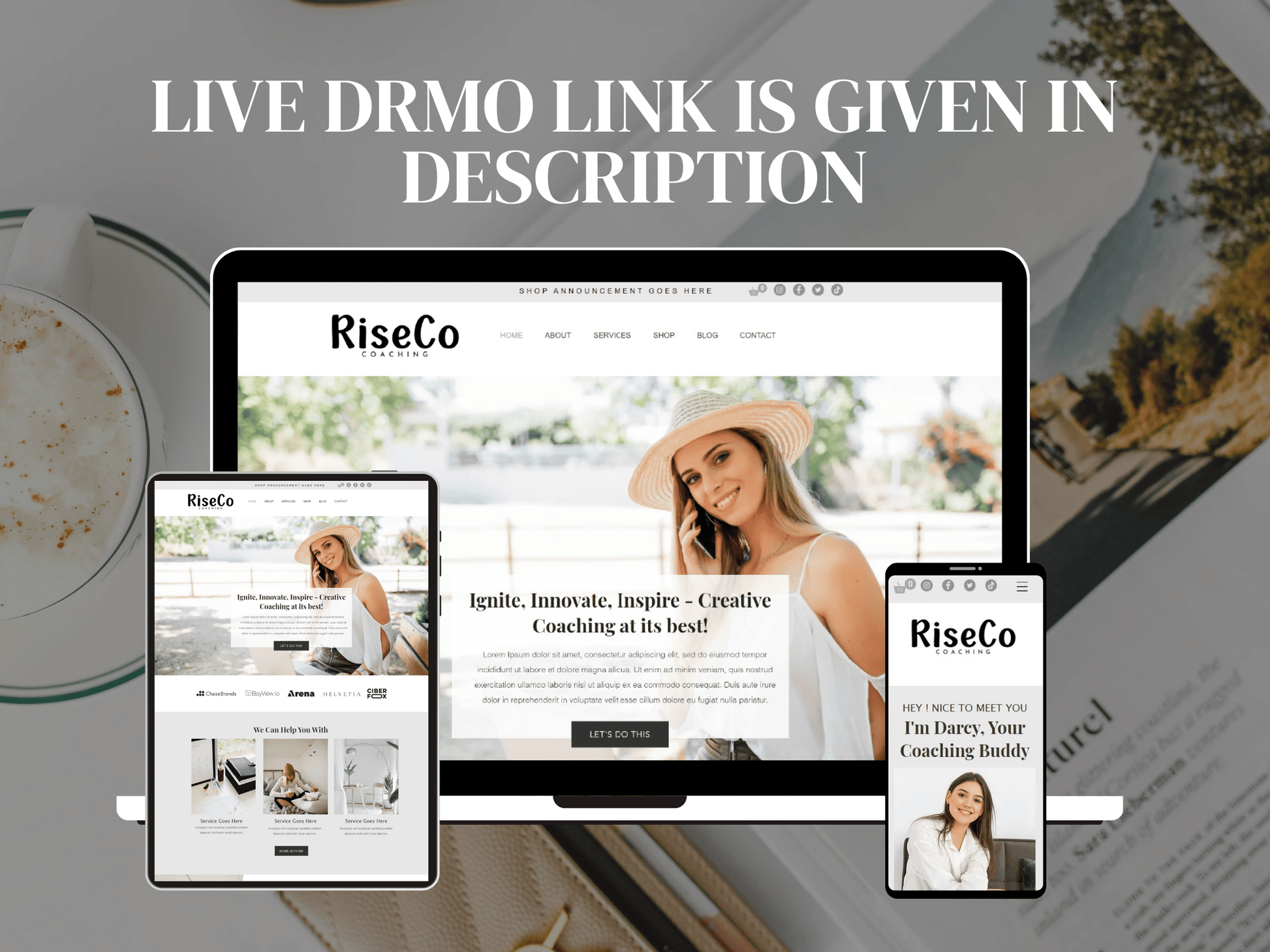 Coaching Wix Website Template - Advertfox