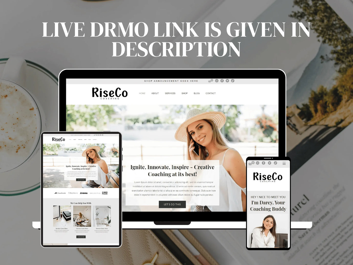 Wix Website Template for Coaches & Consultants - Advertfox