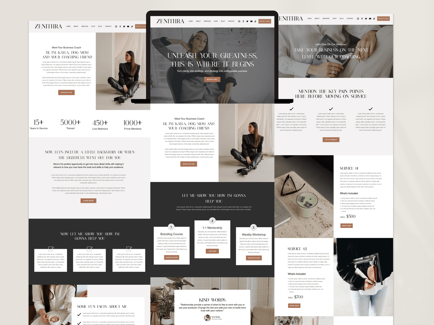 Coaching Wix Website Template