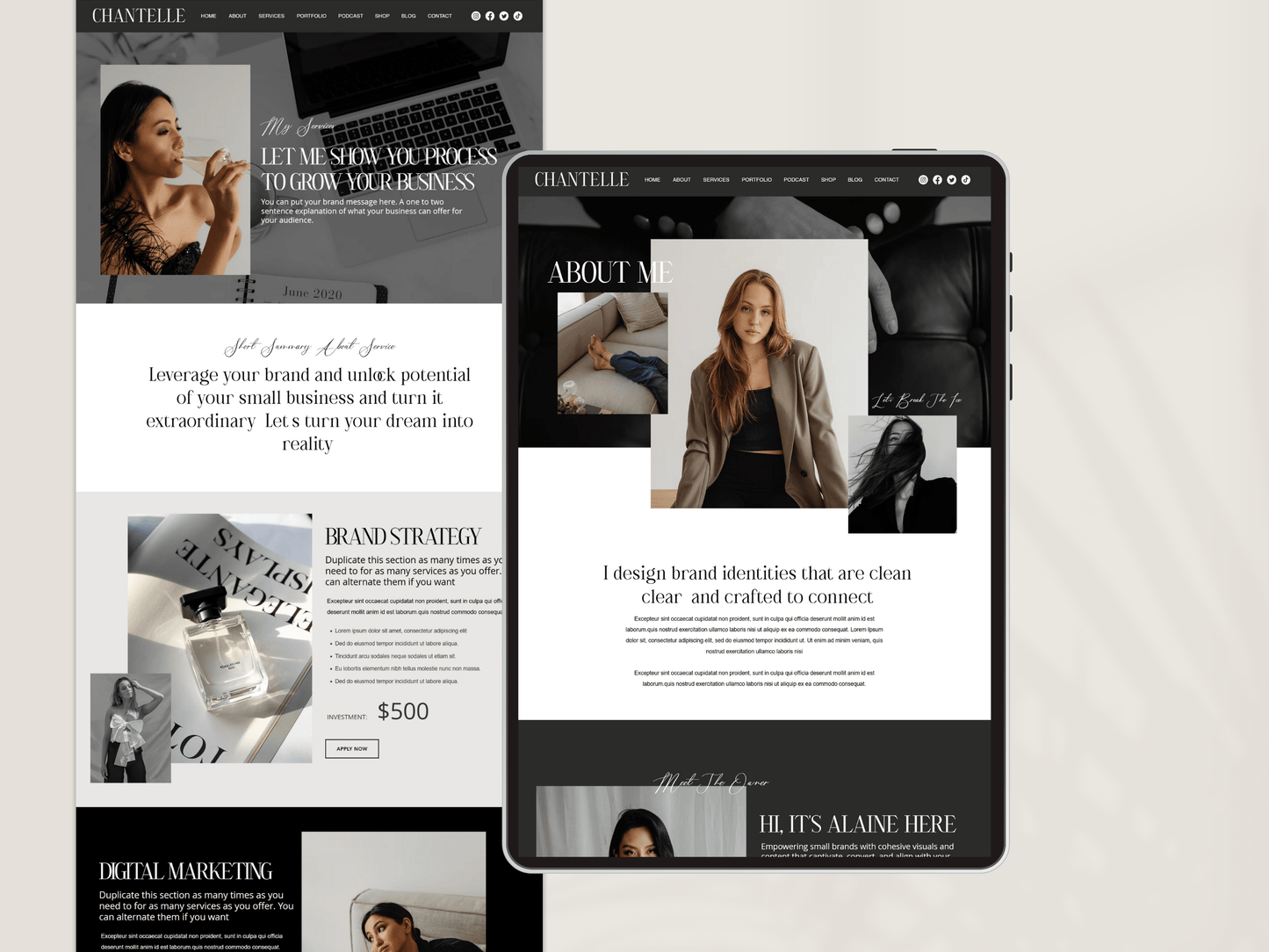 Life Coach Wix Website Template