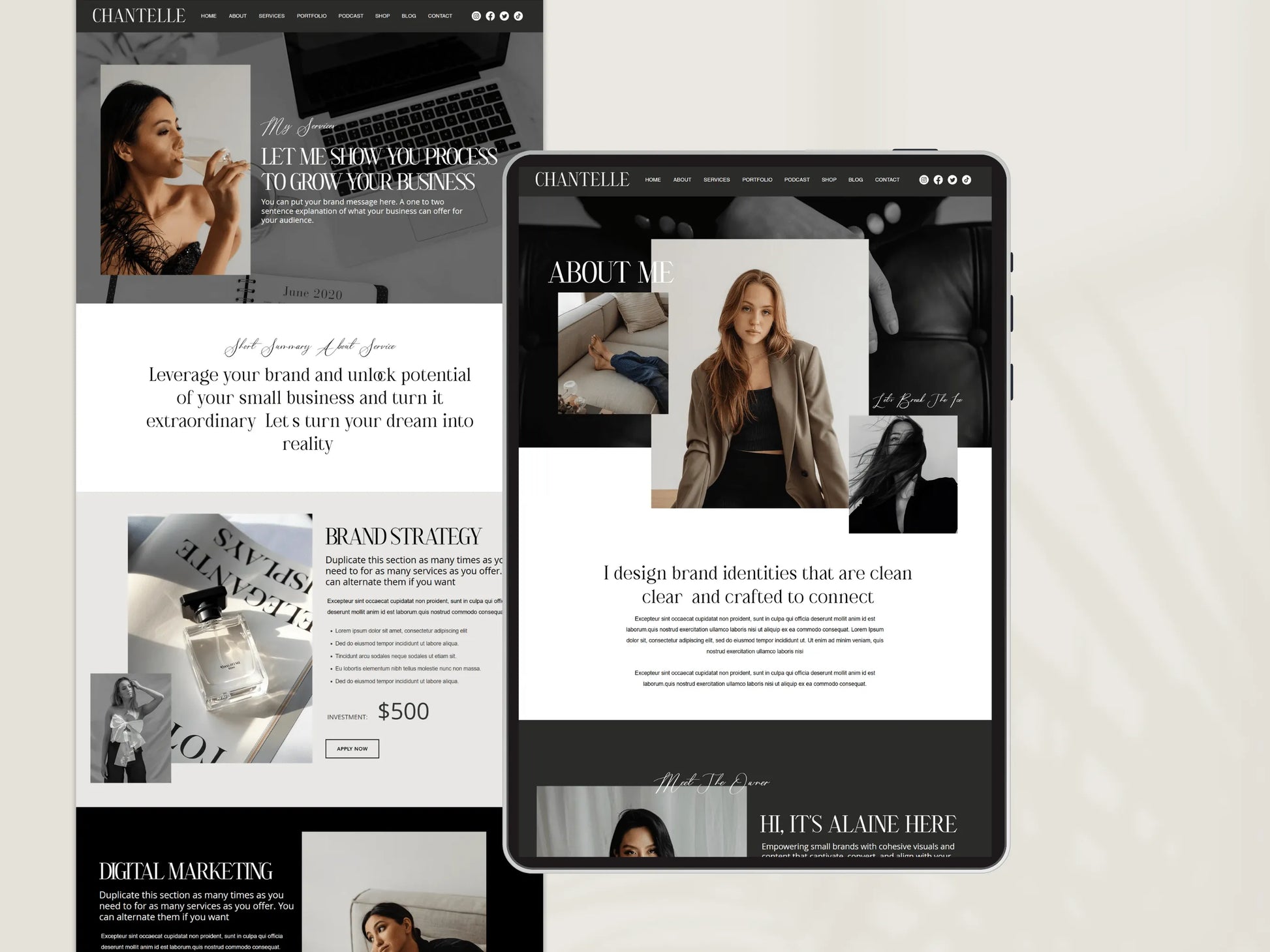 Elegant Wix Website Template for Creative Agencies - Advertfox