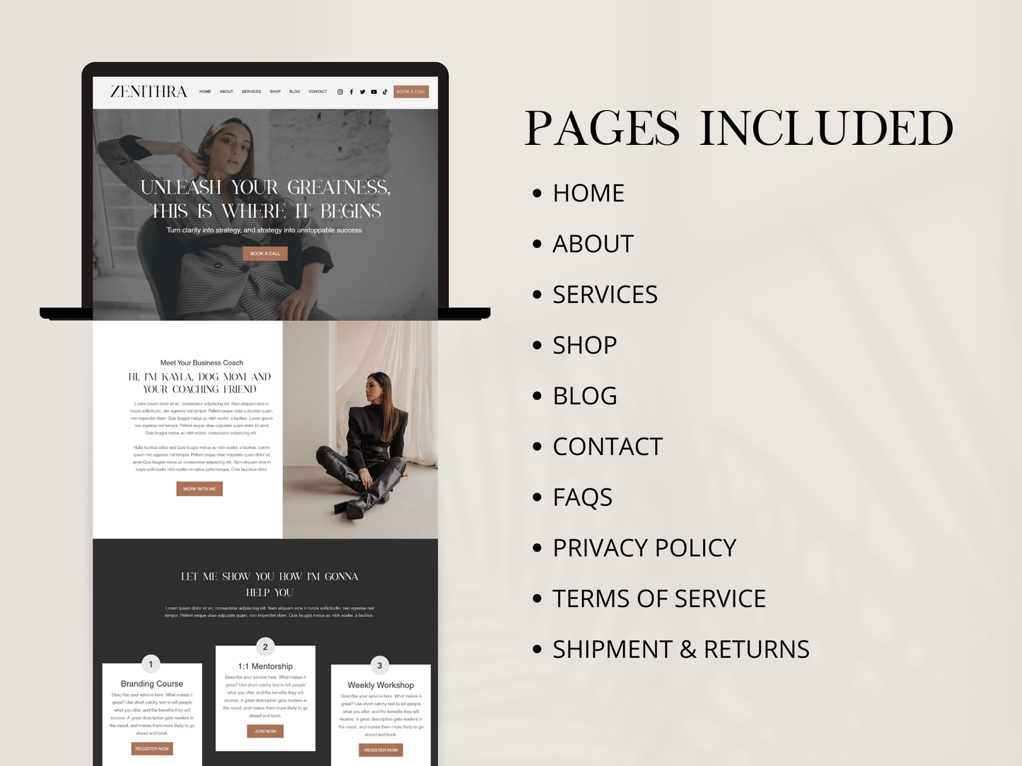 Coaching Wix Website Template