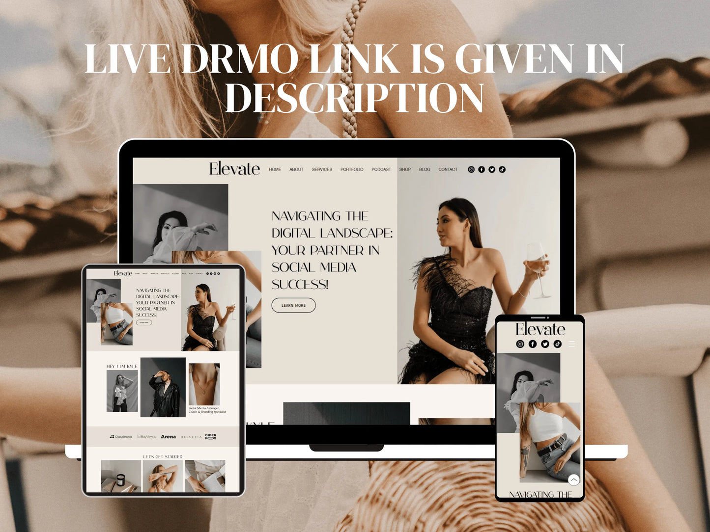 Premium Wix Website Template for Brand Agency