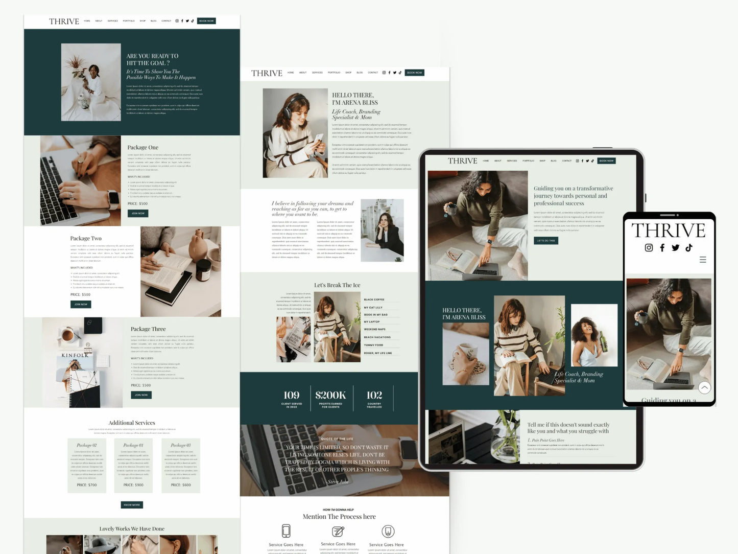 Premium Wix Website Template for Life Coaches - Advertfox