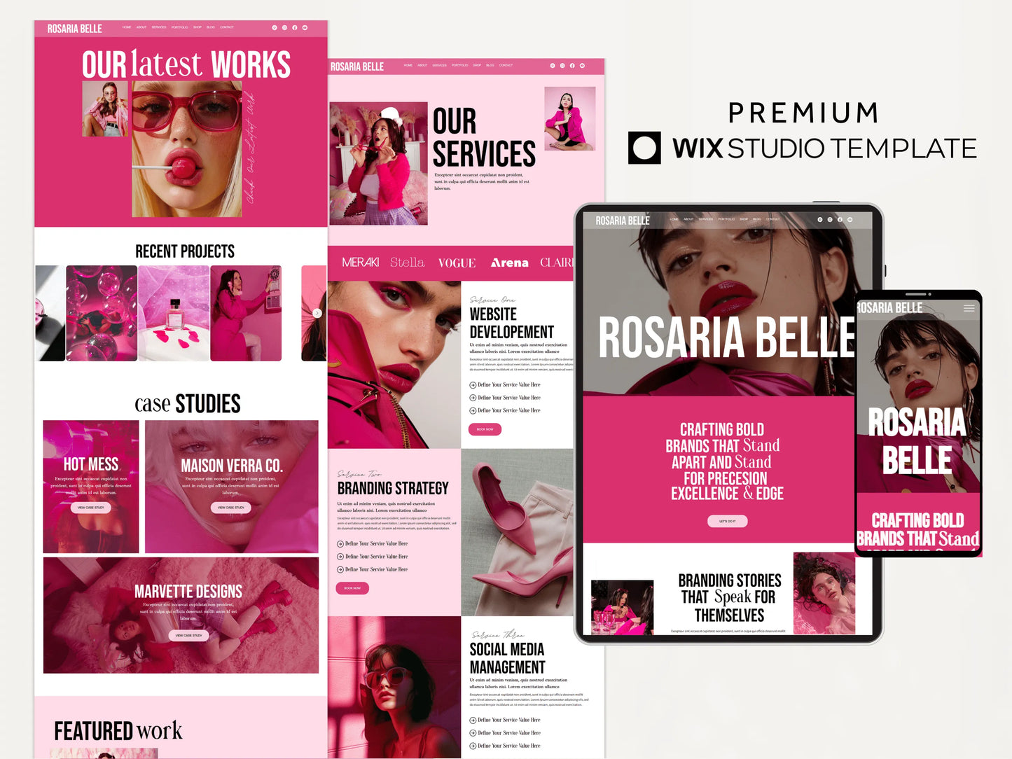 Luxury Wix Studio Website Template for Service Businesses - Advertfox