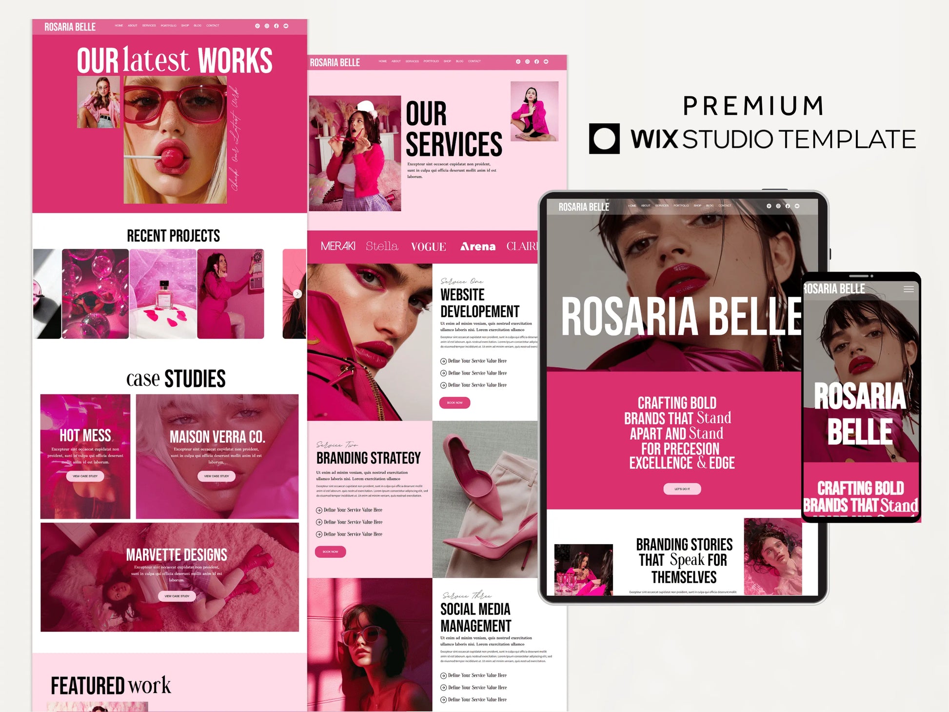 Luxury Wix Studio Website Template for Service Businesses - Advertfox