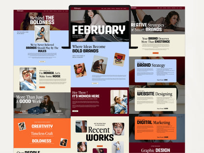 Bold Wix Studio Website Template for Brand Agency