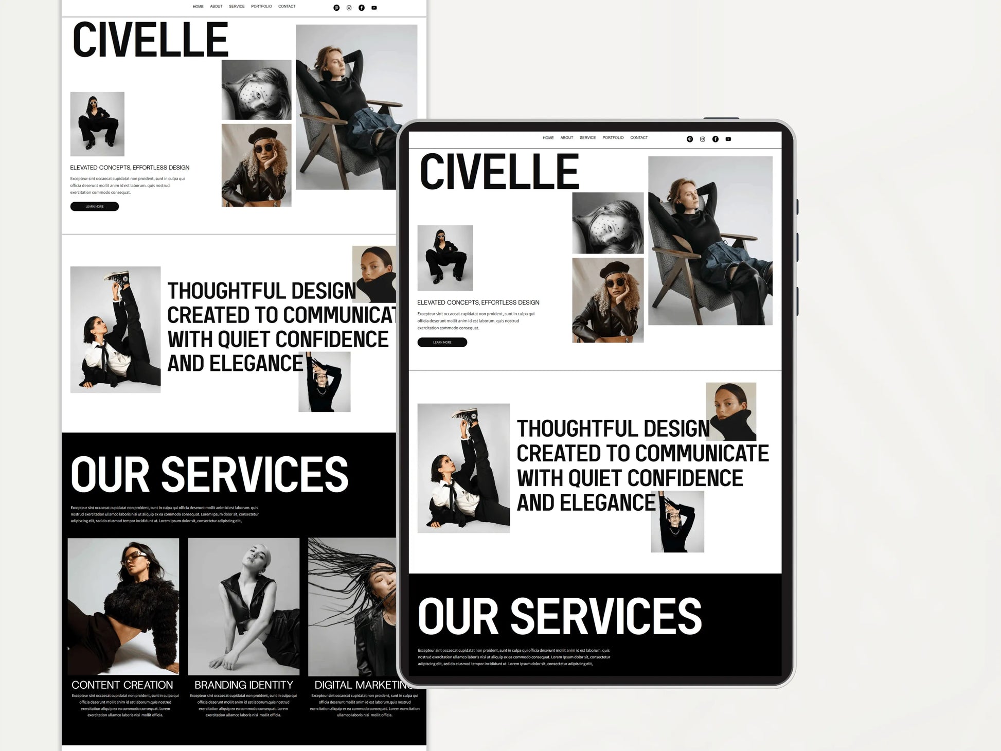 Modern Wix Studio Landing Page Template - Advertfox